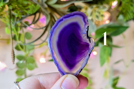 Agate Slice - Purple