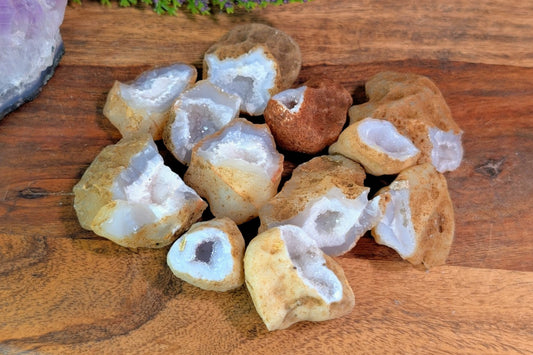 Agate Geode Halves - Set of 3