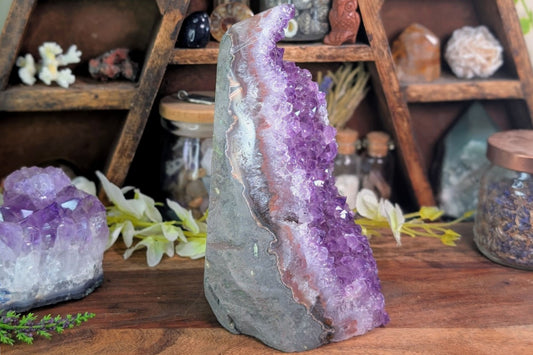 Amethyst Geode Book End