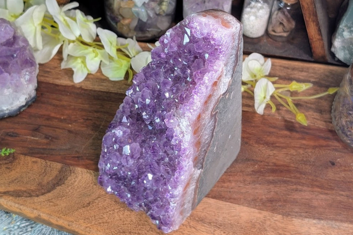 Amethyst Geode Book End
