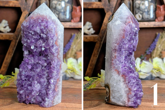 Amethyst Rough Face Point