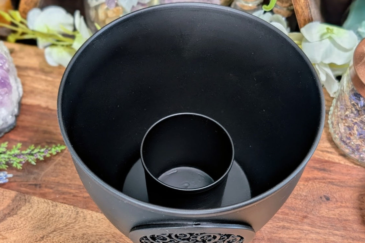 Cast Iron Ash Pot - Tree of Life