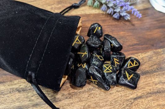 Black Tourmaline Runes