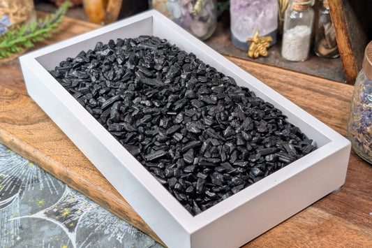 Black Tourmaline Chips - 2 oz Bag