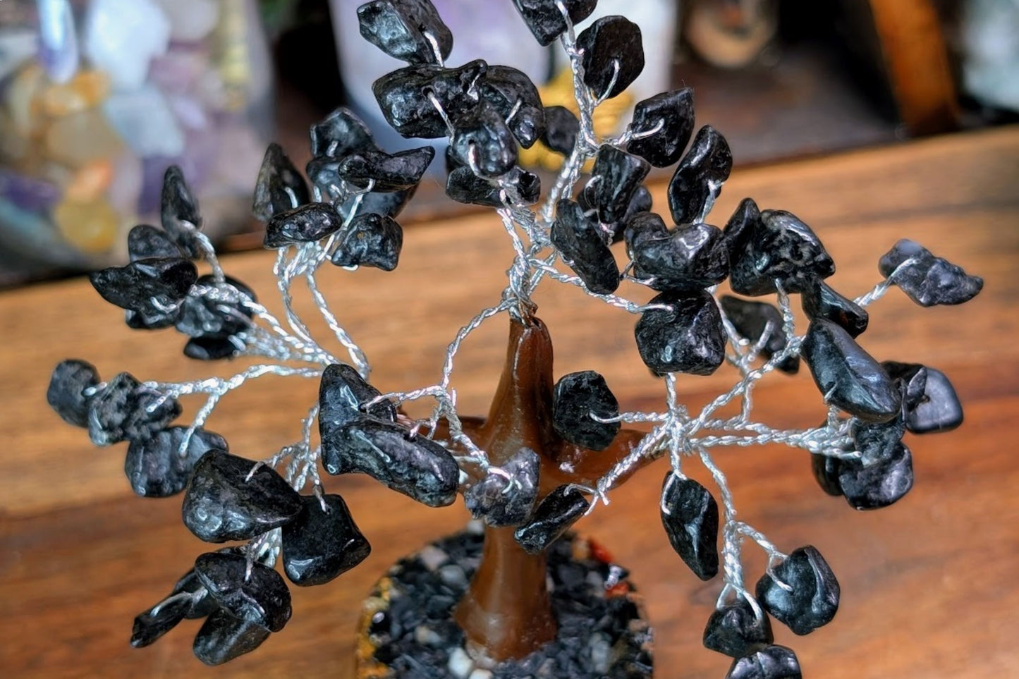 Black Tourmaline Gem Tree