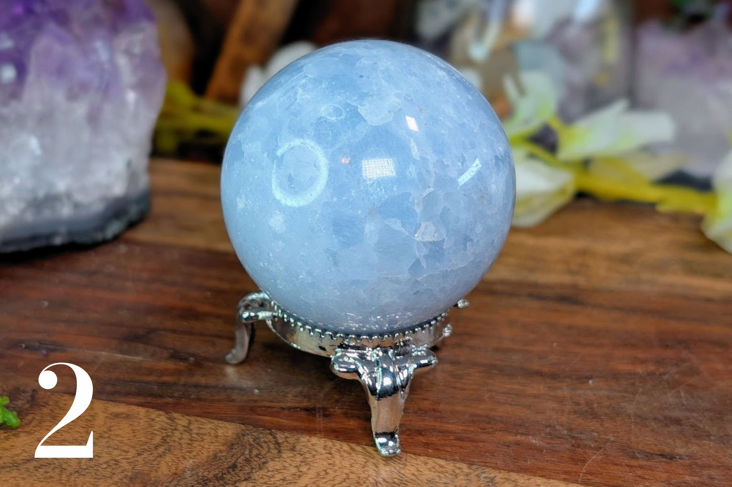Blue Calcite Sphere