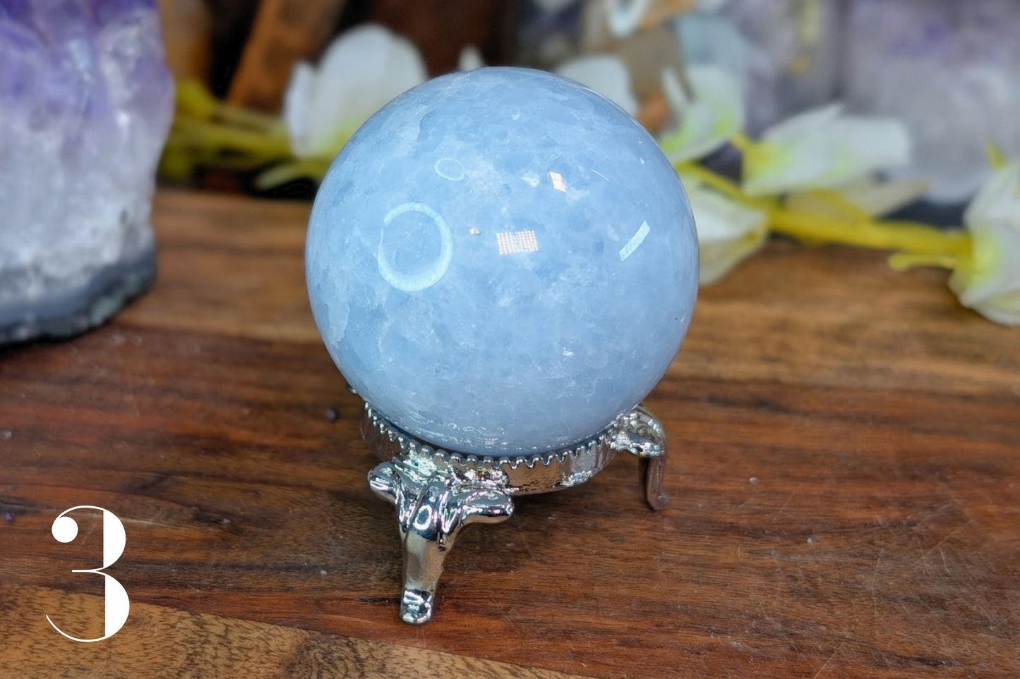 Blue Calcite Sphere