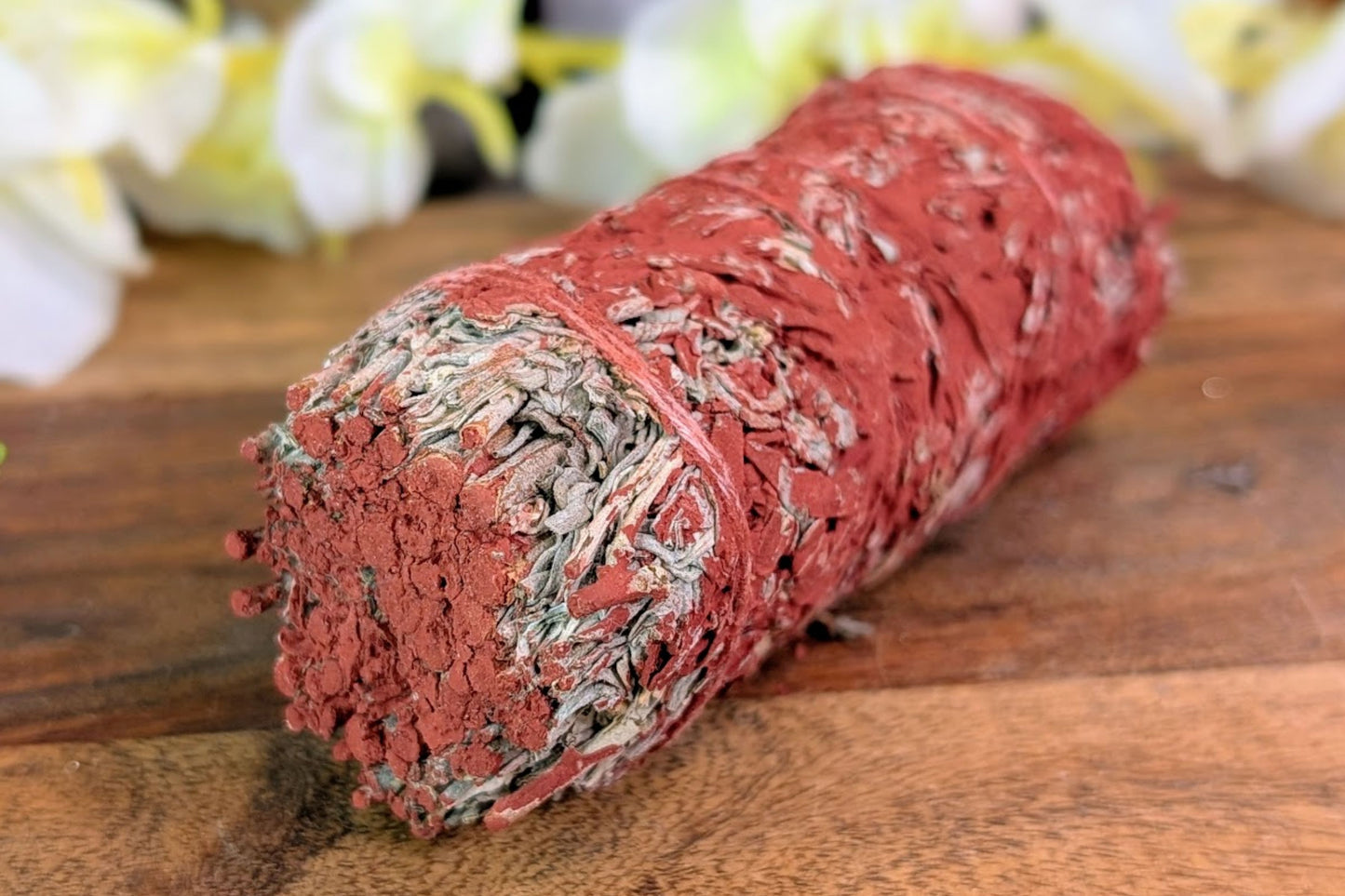 Blue Sage with Dragon's Blood Resin Herb Bundle 4"