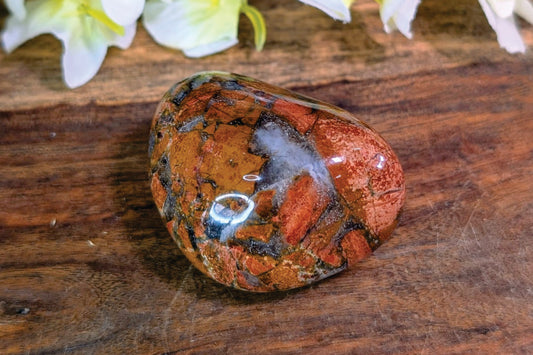 Brecciated Jasper Palm Stone