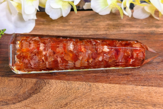 Carnelian Orgonite Point