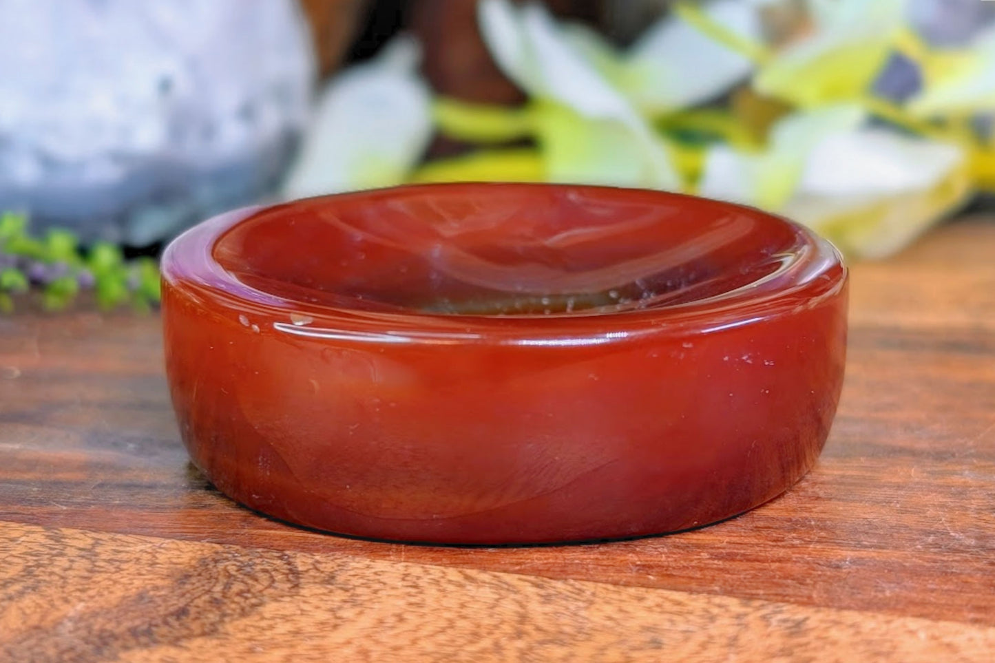 Carnelian Sphere Stand