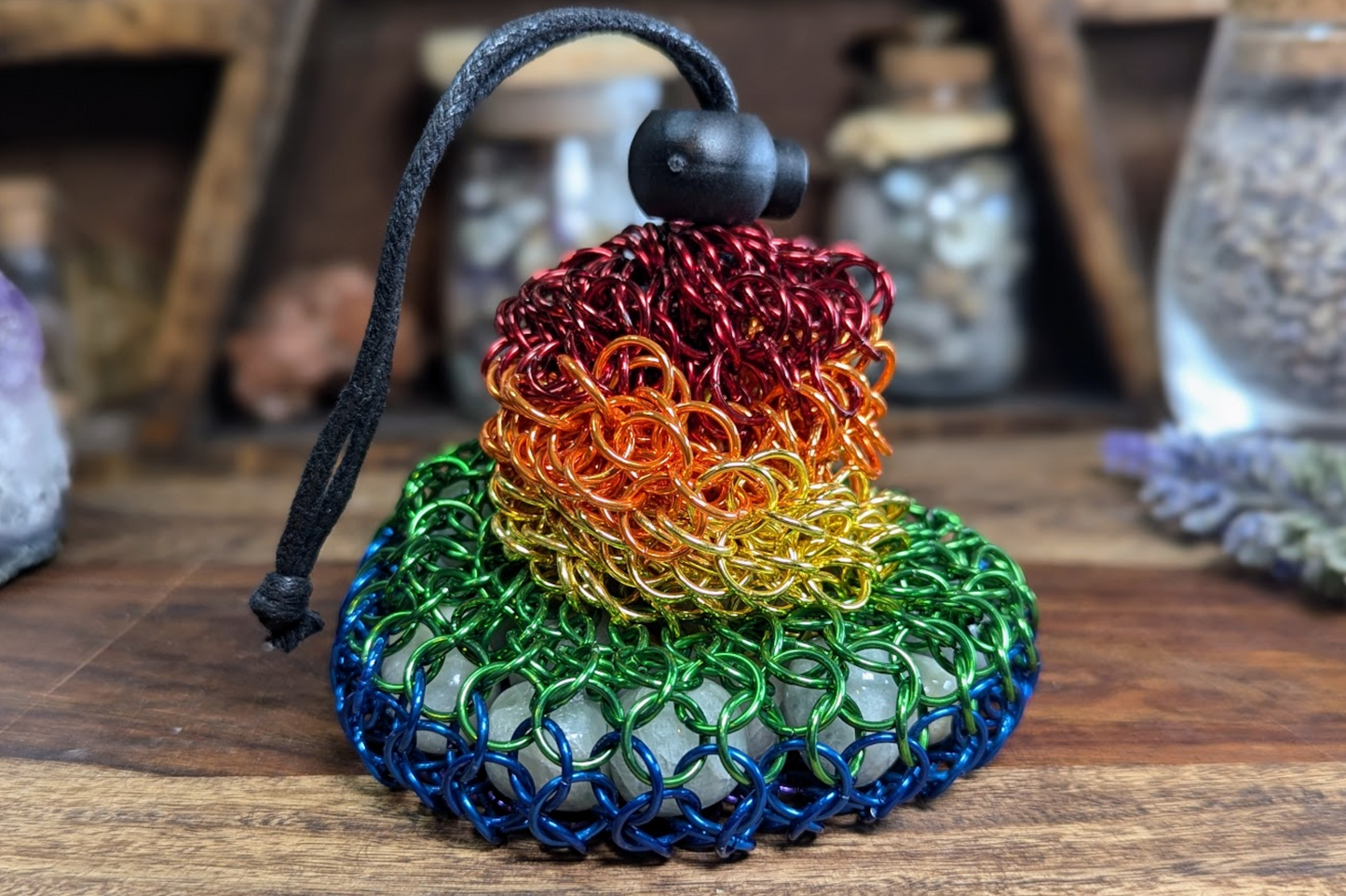 Chainmail Bag - Rainbow 5.5"