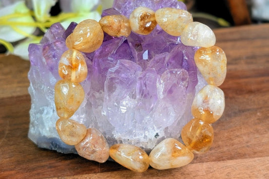 Citrine Tumbled Bracelet