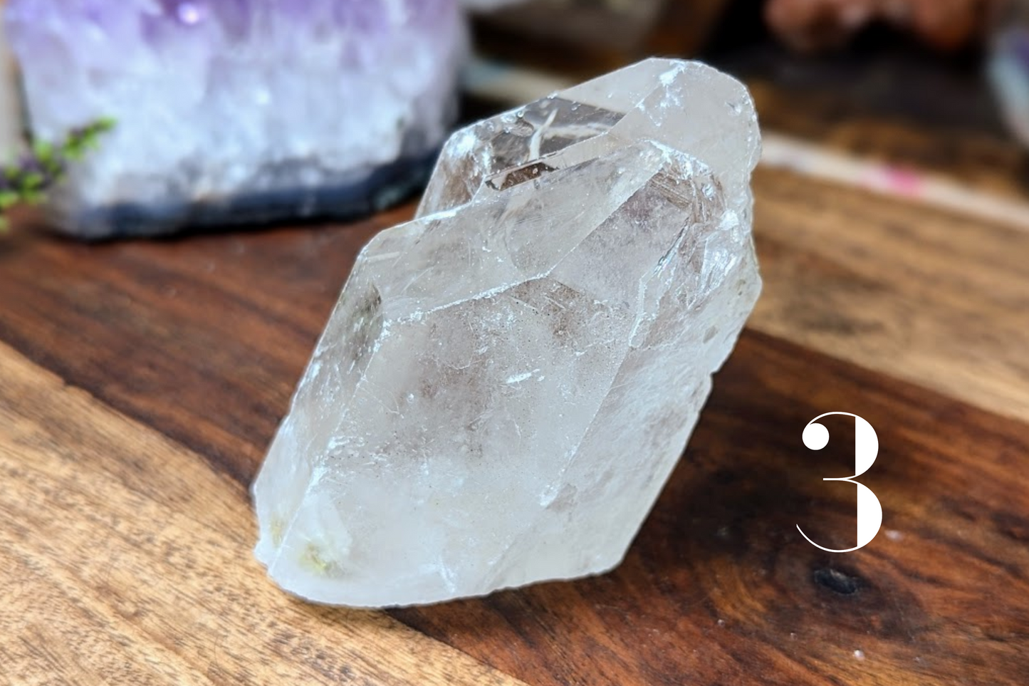 Clear Quartz Rough Point 5 oz