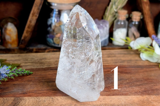 Clear Quartz Free Form Standing Point