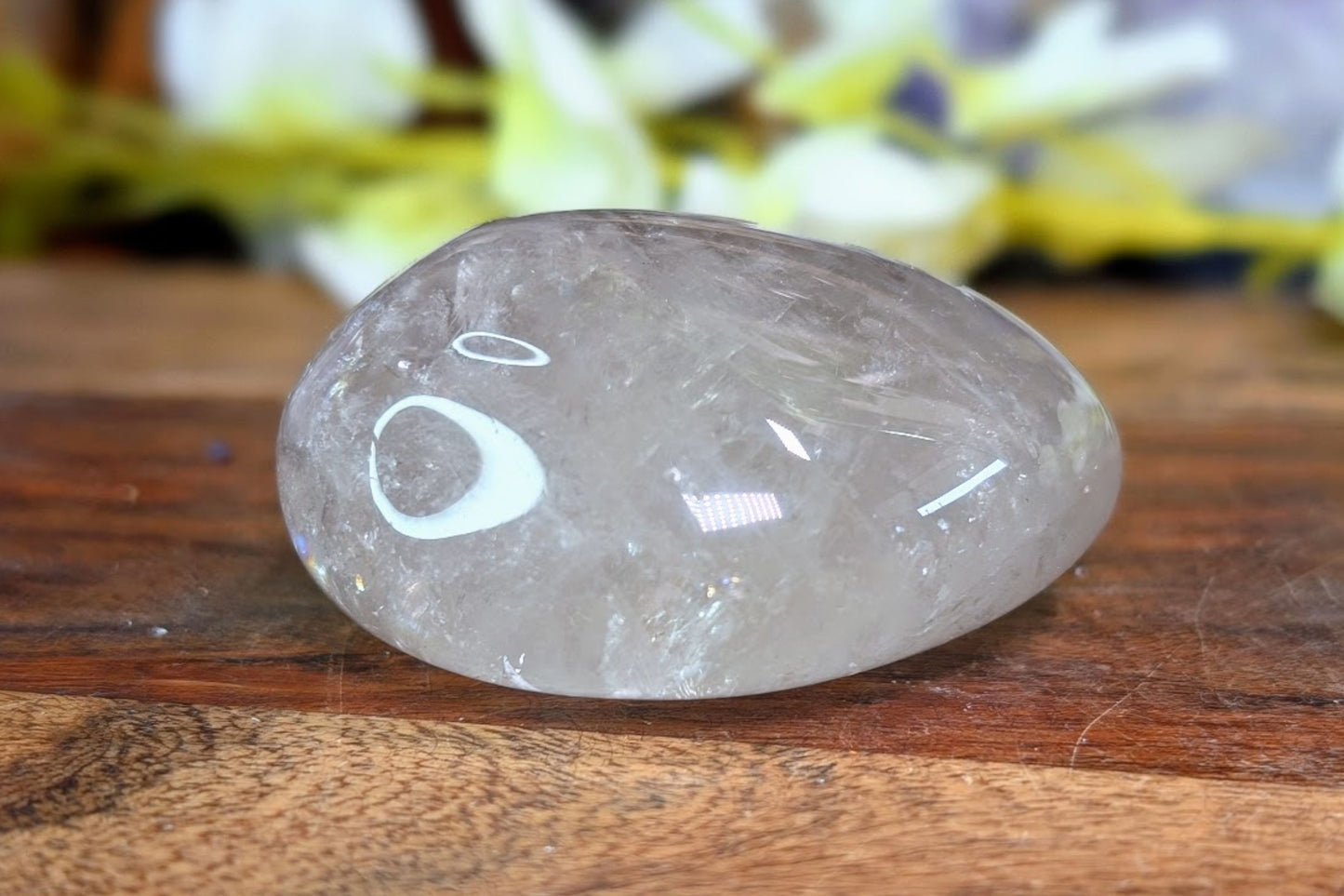 Clear Quartz Palm Stone