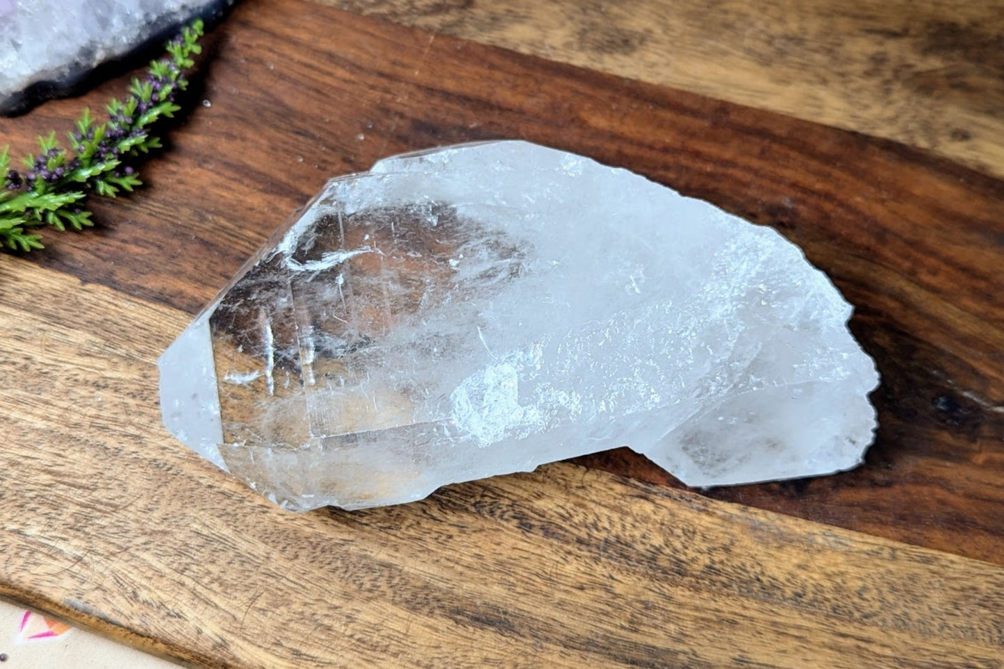 Clear Quartz Rough Point - 11 oz