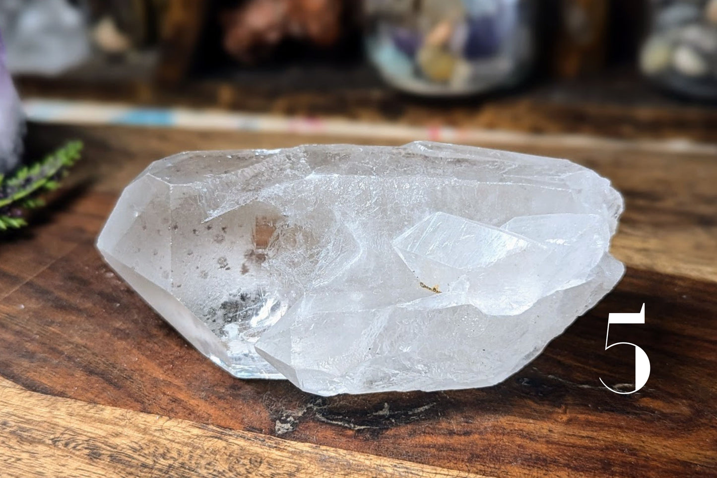 Clear Quartz Rough Point 7 - 8 oz