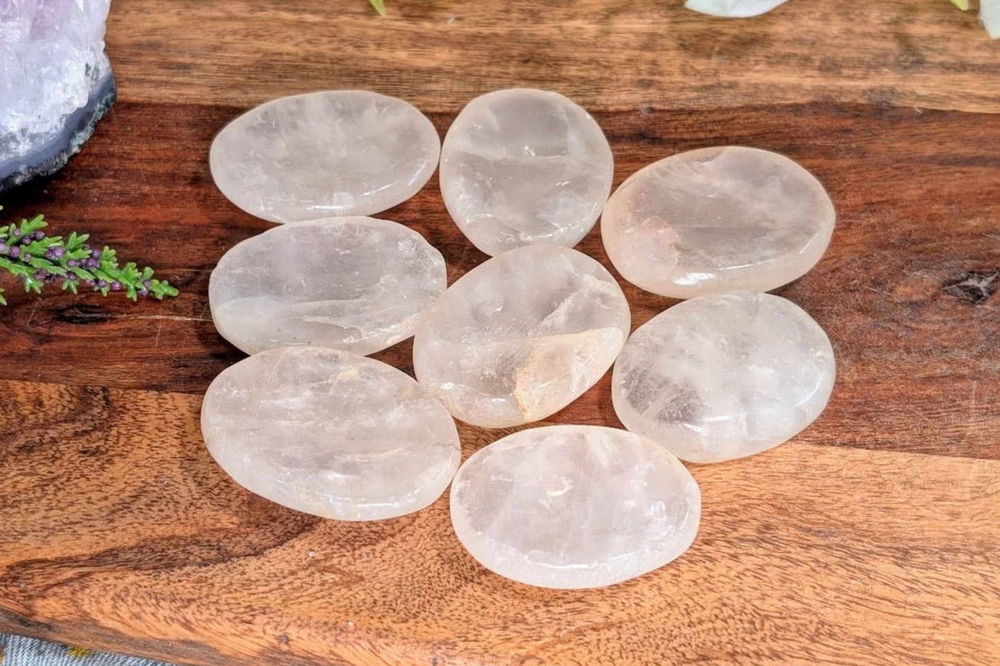 Clear Quartz Worry Stone