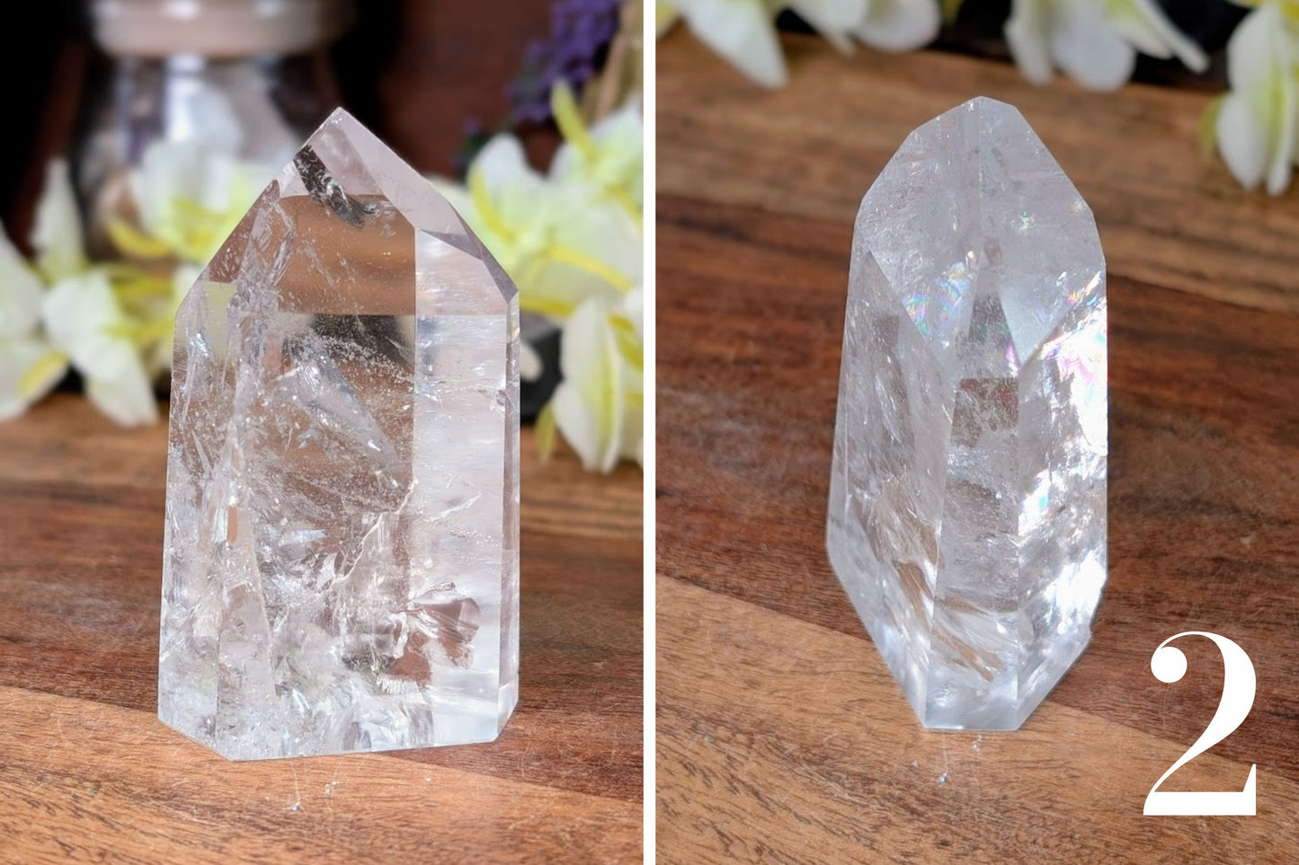 Crackle Quartz Free Form Standing Point