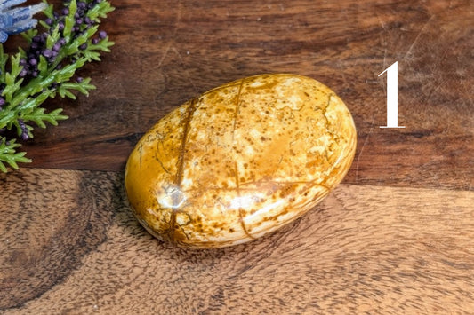 Desert Sunset Jasper Palm Stone