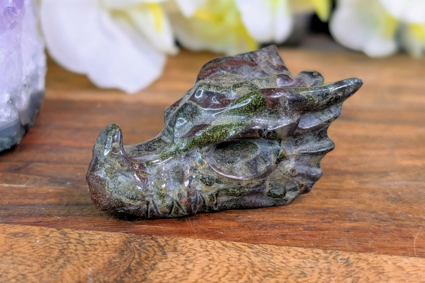 Dragon Blood Jasper Dragon Head