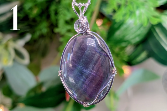 Fluorite Cabochon Necklace