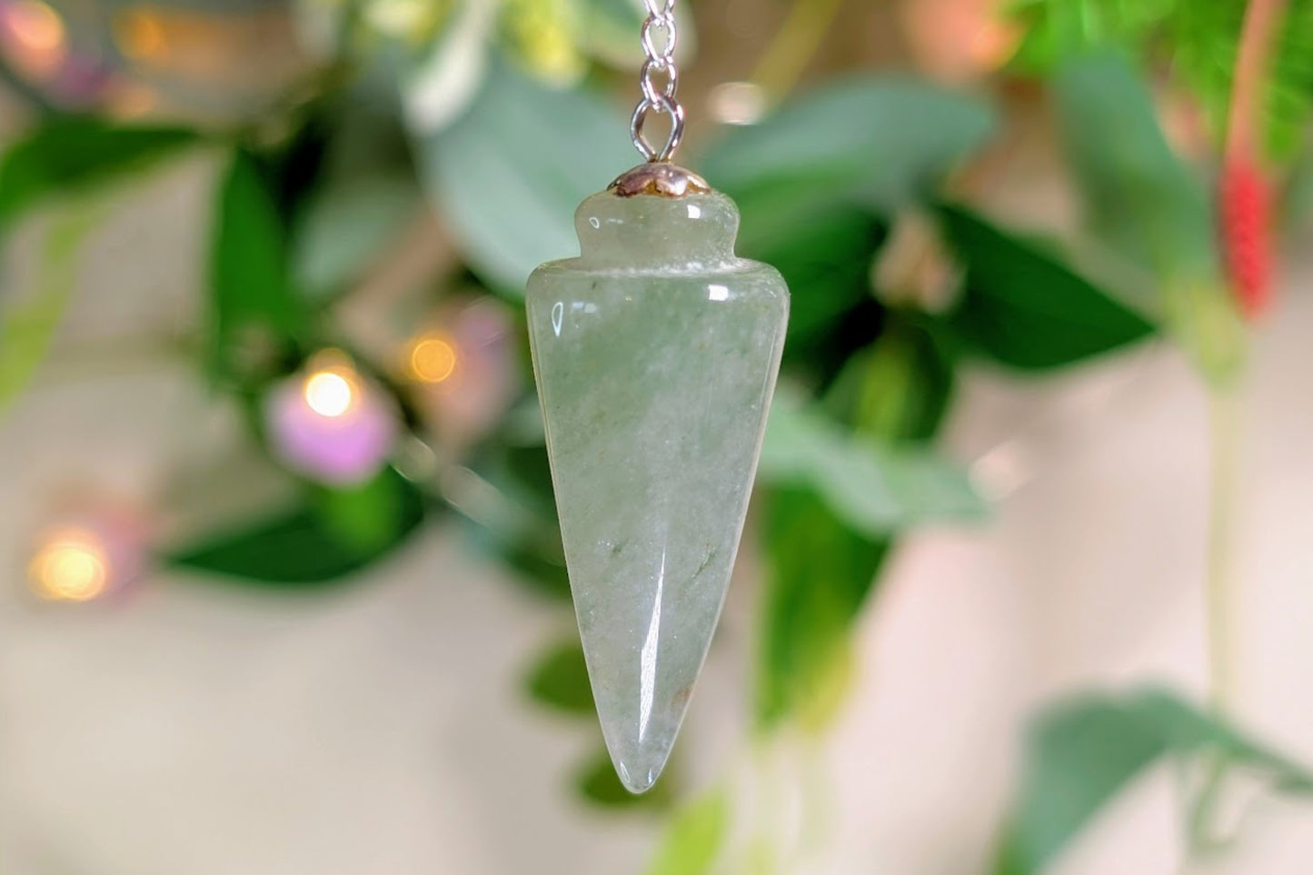 Green Aventurine Pendulum - Tear Drop