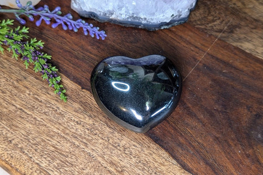 Hematite Heart 2"