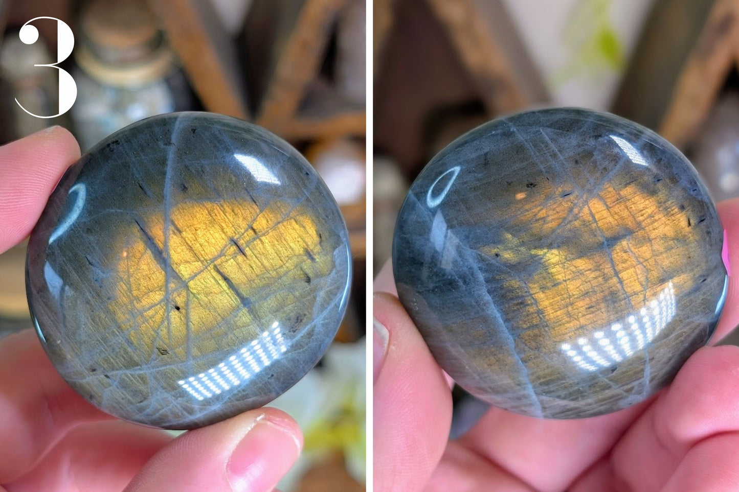 Labradorite Palm Stone