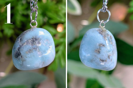 Larimar Tumbled Necklace