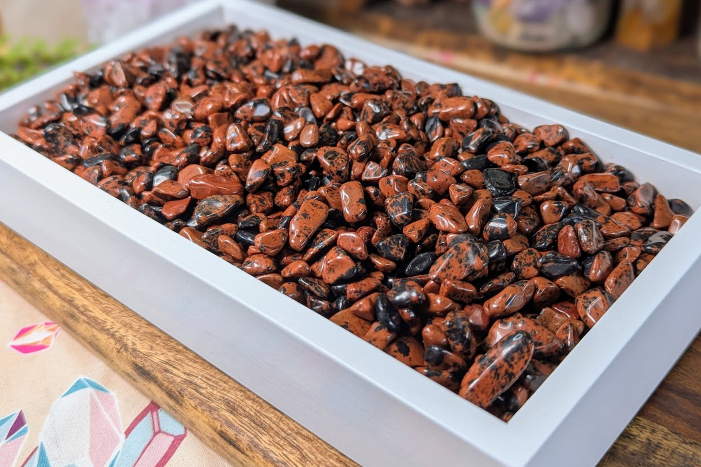 Mahogany Obsidian Chips - 2 oz Bag