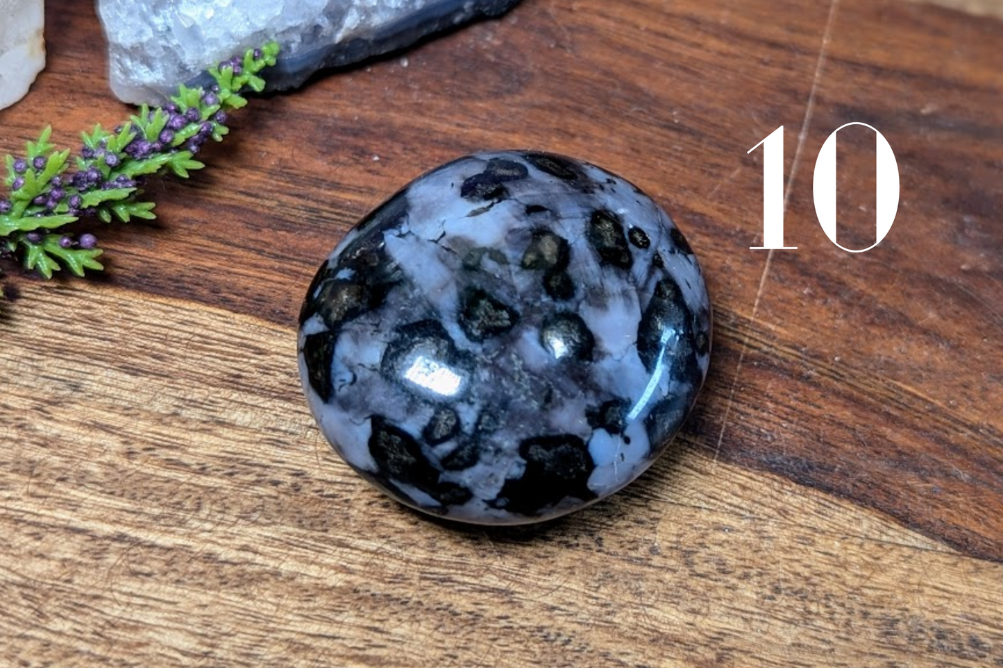 Merlinite (Indigo Gabbro) Palm Stone