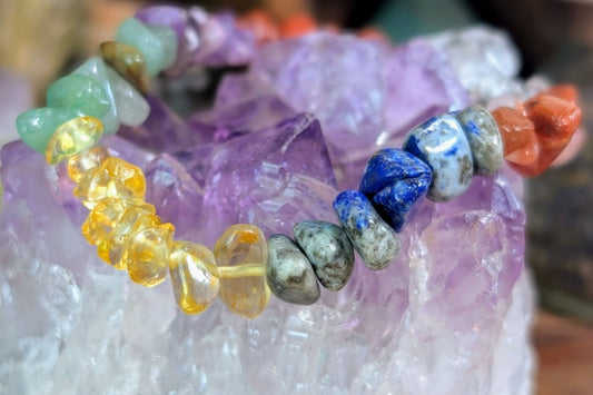 Multi-Stone Chip Bracelet