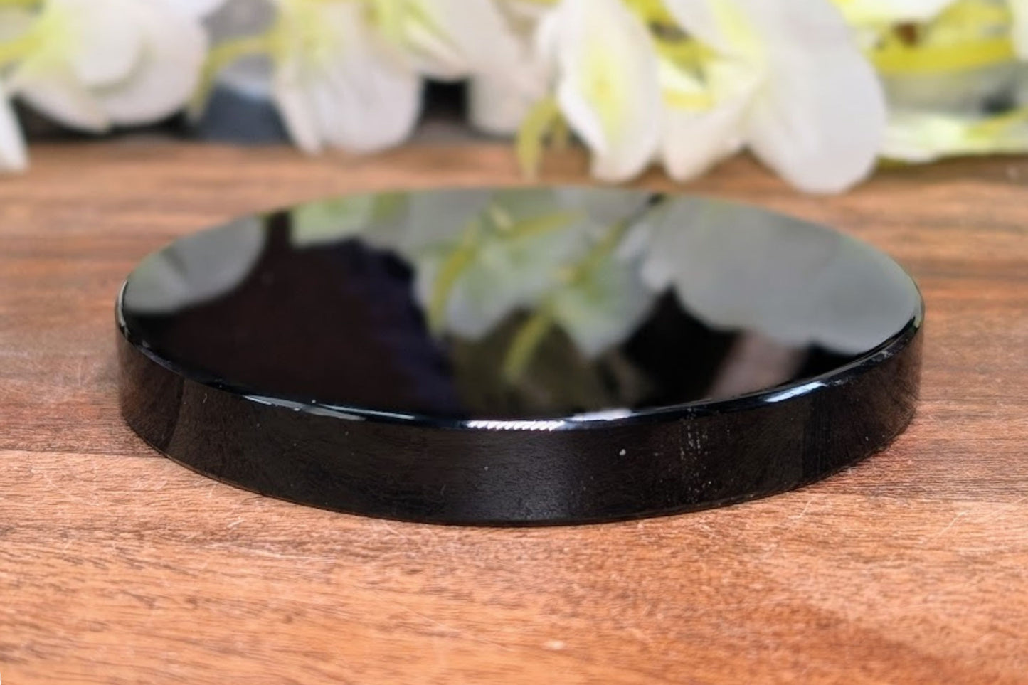 Obsidian Scrying Mirror 3"