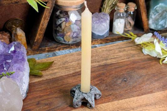 Pewter Star Chime Candle Holder