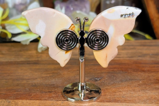 Picture Jasper Butterfly on Stand