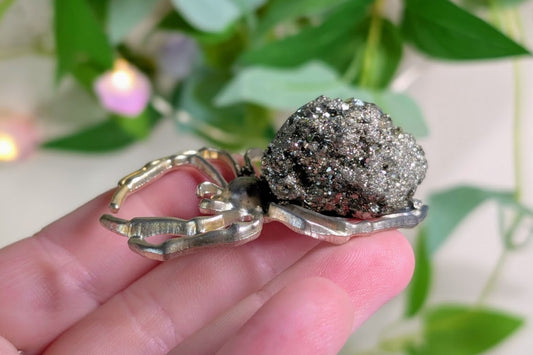 Pyrite Cluster Spider