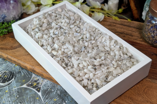 Rainbow Moonstone Chips - 2 oz Bag