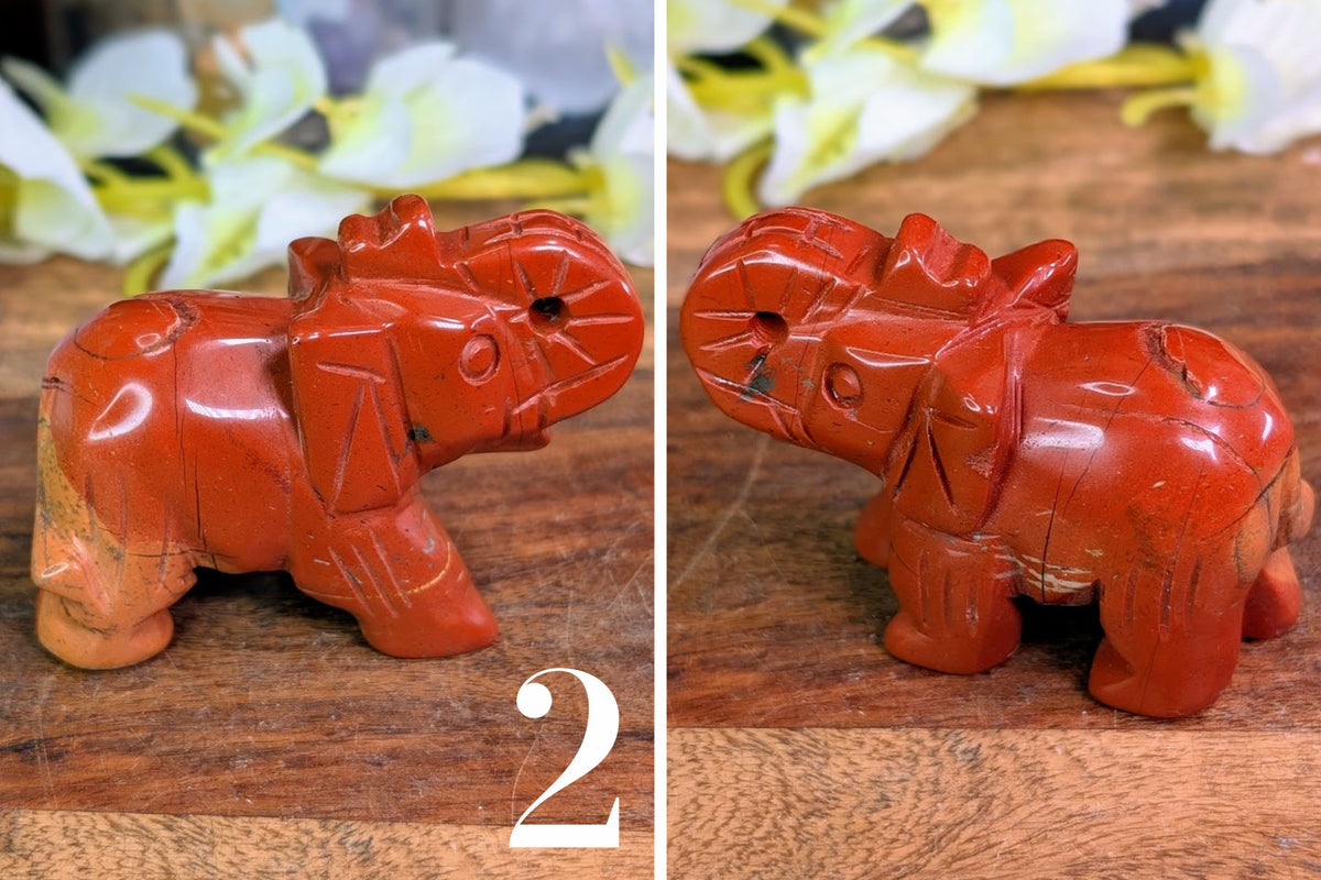 Red Jasper Elephant