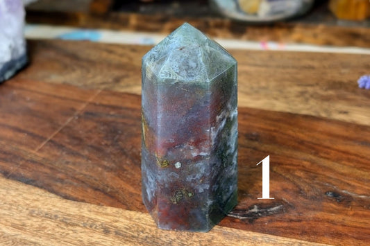 Red Moss Agate Point