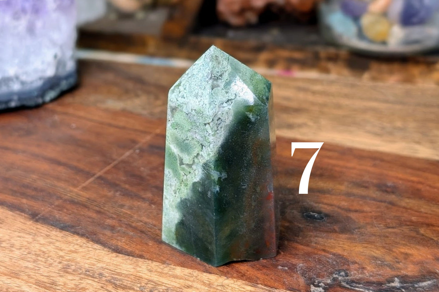 Red Moss Agate Point