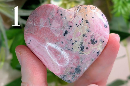Rhodonite Heart 2"