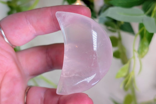 Rose Quartz Crescent Moon