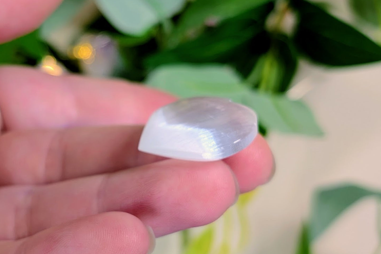 Selenite Heart 1"
