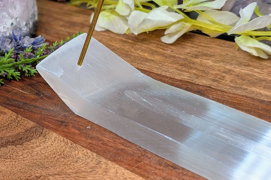 Selenite Incense Holder