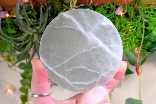 Selenite Plate 4"