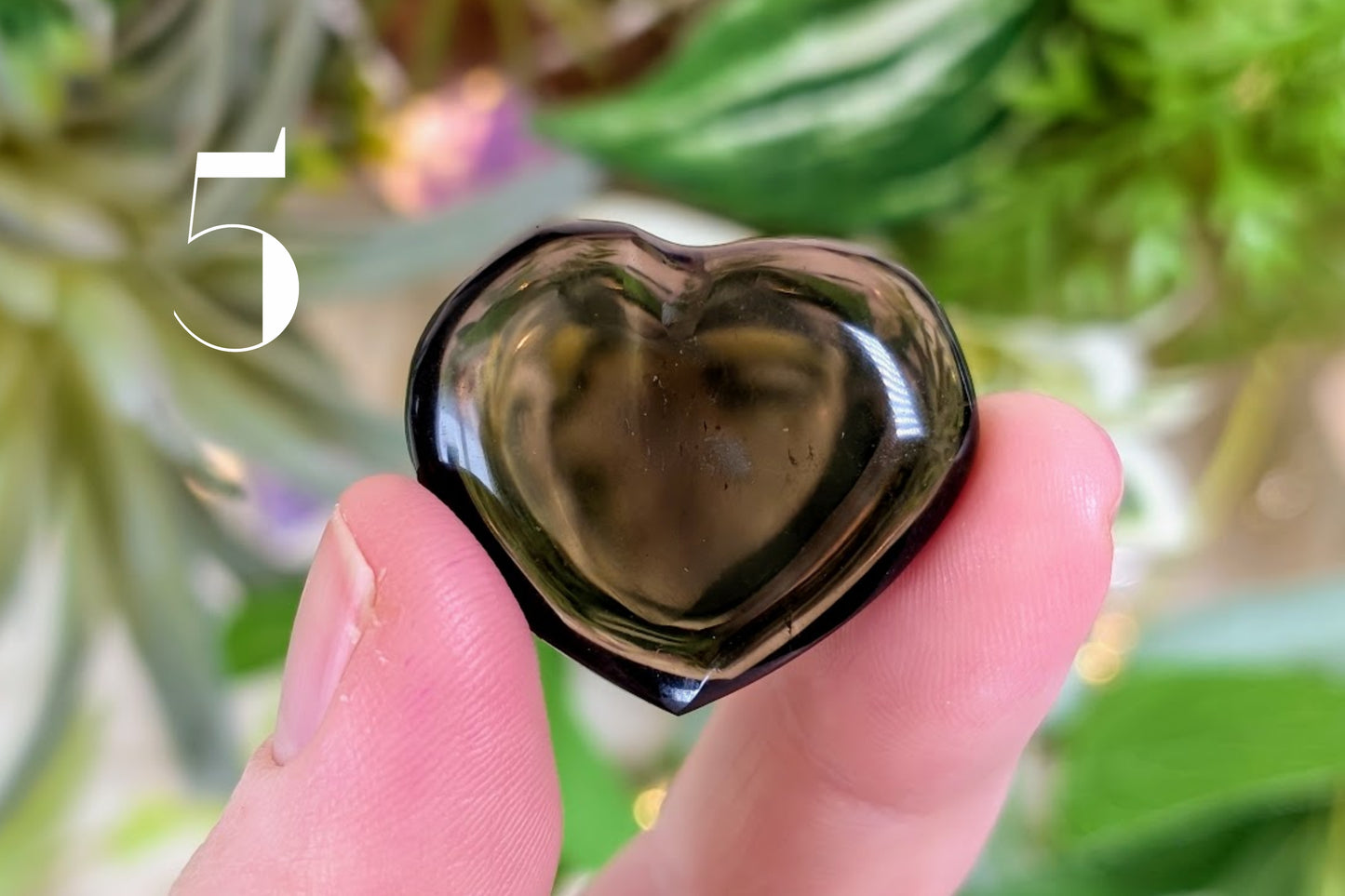 Smoky Quartz Heart