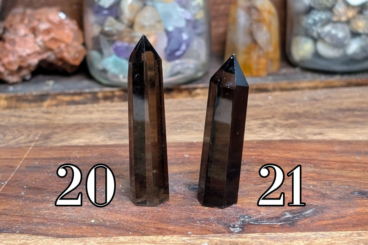 Smoky Quartz Point 2"
