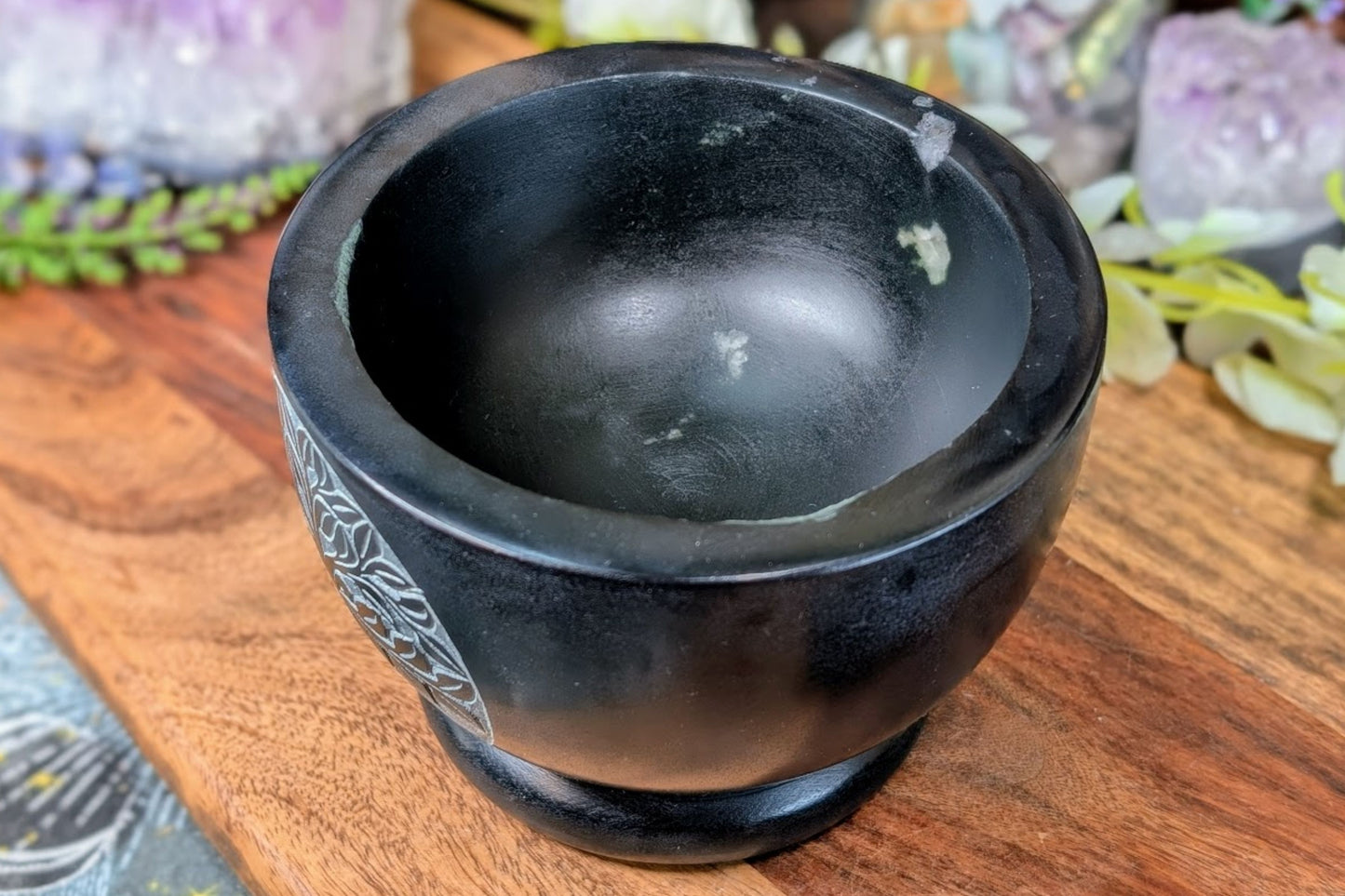 Soapstone Tree of Life Mortar & Pestle